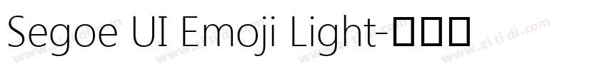 Segoe UI Emoji Light字体转换